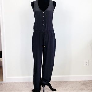 Karina Grimaldi Black Silk Jumpsuit